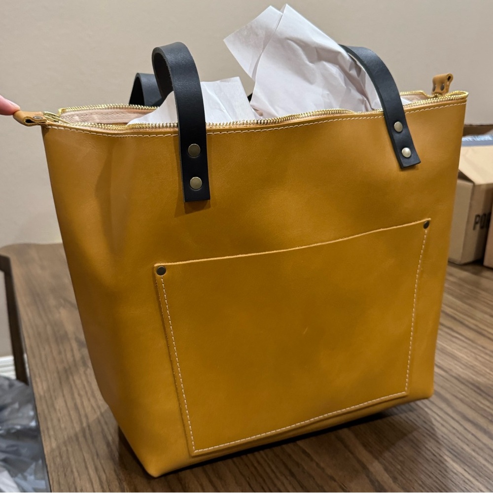 Portland Leather Large Mango Tote Bag